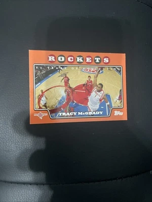2008 Topps Tracy McGrady #111 Orange /1199 Houston Rockets Basketball Card RARE - Image 1 of 2