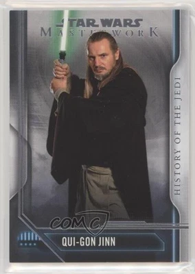2018 Topps Star Wars Masterwork History of the Jedi Qui-Gon Jinn #HJ-4 1b9b - Image 1 of 3
