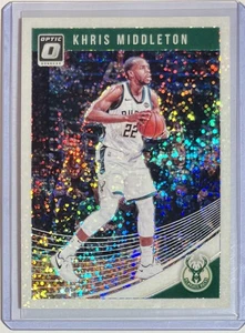 Khris Middleton 2018-19 Panini Donruss Optic WHITE SPARKLE PRIZM #75 Bucks SSP - Picture 1 of 3