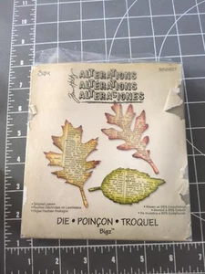Usado Sizzix Tim Holtz Hojas Andrajosas Otoño Escuela Campamento Exploradores Iglesia Naturaleza - Imagen 1 de 6