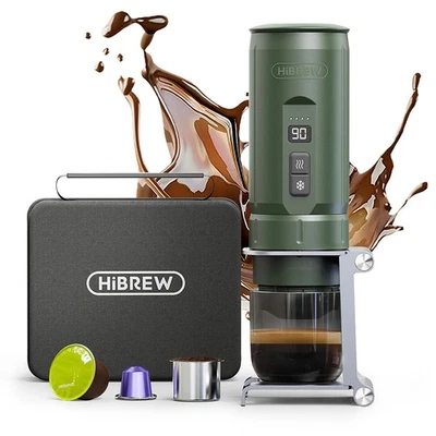 HiBREW Tragbare Espressomaschine Camping für Nespresso Dolce Kapselpulver H4C