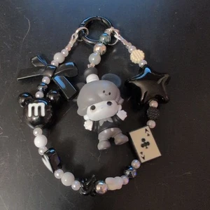 New Authentic Pop Mart Dimoo Disney Mickey Cute Keychain Phone Charm Handmade - Zdjęcie 1 z 8