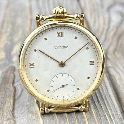 Reloj de matrimonio 43 mm - Movimiento cronógrafo Ulysse Nardin original y esfera plateada Foto 1 de 4