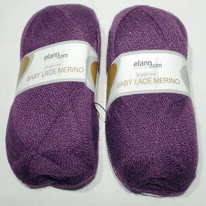 Menge 2 Elann Peruvian Baby Lace Baby Alpaka feines Merino Garn #2713 600 Yd (x2) - Bild 1 von 9