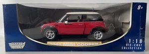 MOTOR MAX 1/18 SCALE 2001 MINI COOPER RED DIECAST MODEL BOXED 2008 - Picture 1 of 4