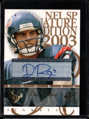 Dave Ragone (Texans) 2003 SP Signature Edition Rookie Autograph # RA Mint+ - Image 1 of 2