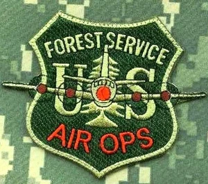 HOTSHOT FOREST FIREFIGHTER FIRE FIGHTER AIR OPS P-3 BURDOCK INSIGNIA PATCH - Picture 1 of 2