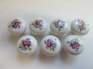 7x Gainsborough Australia Floral Decorative Door Knobs Internal Doors - Picture 1 of 5