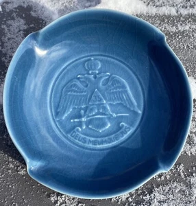 Rookwood Pottery Masonic Eagle 33rd Degree Ashtray 1956 Deus Meumque Jus - Picture 1 of 5
