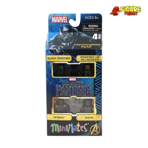 Juego en caja de películas de Marvel Minimates Black Panther - Imagen 1 de 5