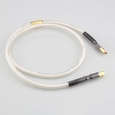 Hi-End OCC Silver Plated USB Cable A-B Data Audio DAC Cable Type A-Type B - Image 1 of 4