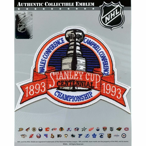 1993 NHL Stanley Cup Logo Jersey Patch Los Angeles Kings Montreal Canadiens Cover
