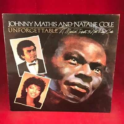 JOHNNY MATHIS & NATALIE COLE Unforgettable 1983 UK Vinyl LP + INNER BBC TV - Image 1 of 4