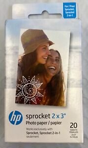 HP Sprocket 2x3" Premium Zink Sticky Back Photo Paper HP Sprocket Photo Printers