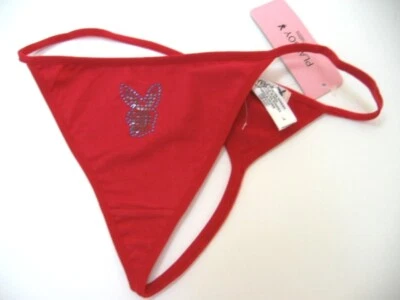 Tanga tanga de algodón elástico con cabeza de conejo A222 Playboy íntimates Foto 1 de 4