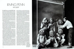 Irving Penn 2009 1917-2000 editorial de revista de 2 páginas - Imagen 1 de 1