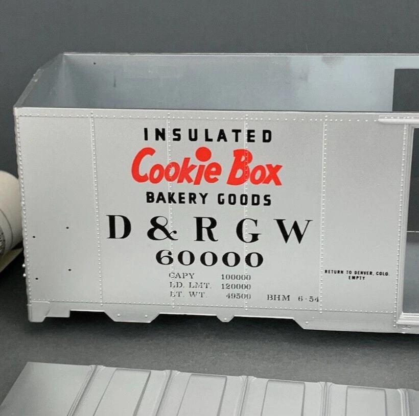 INTERMOUNTAIN RAILWAY OBDR3000 D&RGW COOKIE BOX CAR O SCALE KIT