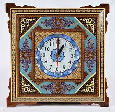 Wall Clock Handmade Wall art Inlay With Copper/ Christmas gift 