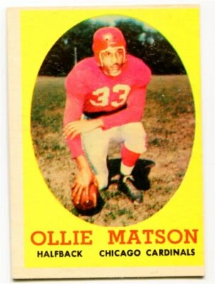 1958 Topps Ollie Matson Card #127 Chicago Cardinals San Francisco - Image 1 of 2