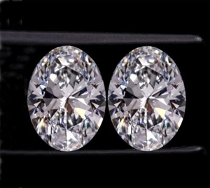 Loose CVD Diamond 1.20 Ct Oval , D Color, 6x8 mm, Clarity IF , Certified Diamond - Picture 1 of 12