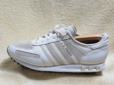 Adidas L.A.Trainer mens trainers Leather White/Black UK 10 EU 45