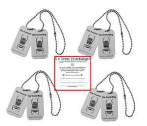 4 x Geocaching TravelBug Origin silber CopyTag Standard Geocaching trackable set - Bild 1 von 1