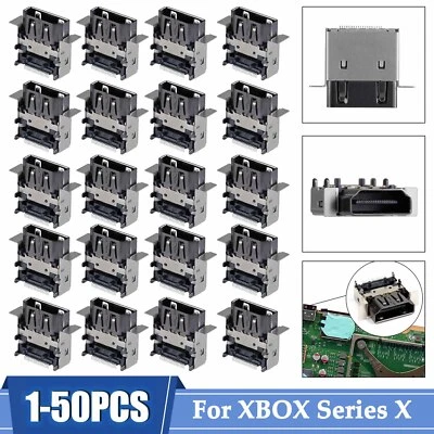 1-50PCS HDMI Port Socket Dock Connector For Microsoft Xbox SERIES X Game Console - Image 1 of 4