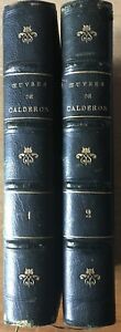 Calderon - ŒUVRES DRAMATIQUES - 2 tomes:Drames, Comédies - 1875