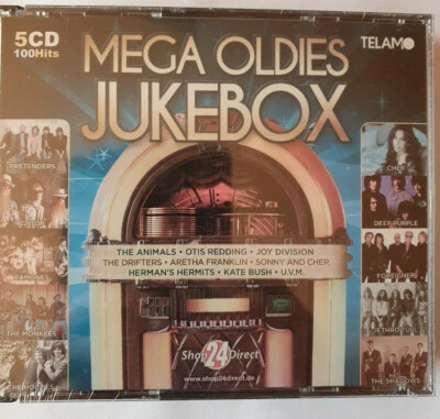 MEGA OLDIES JUKEBOX (5 CDs; 100 HITS) NEU; OVP - Bild 1 von 2