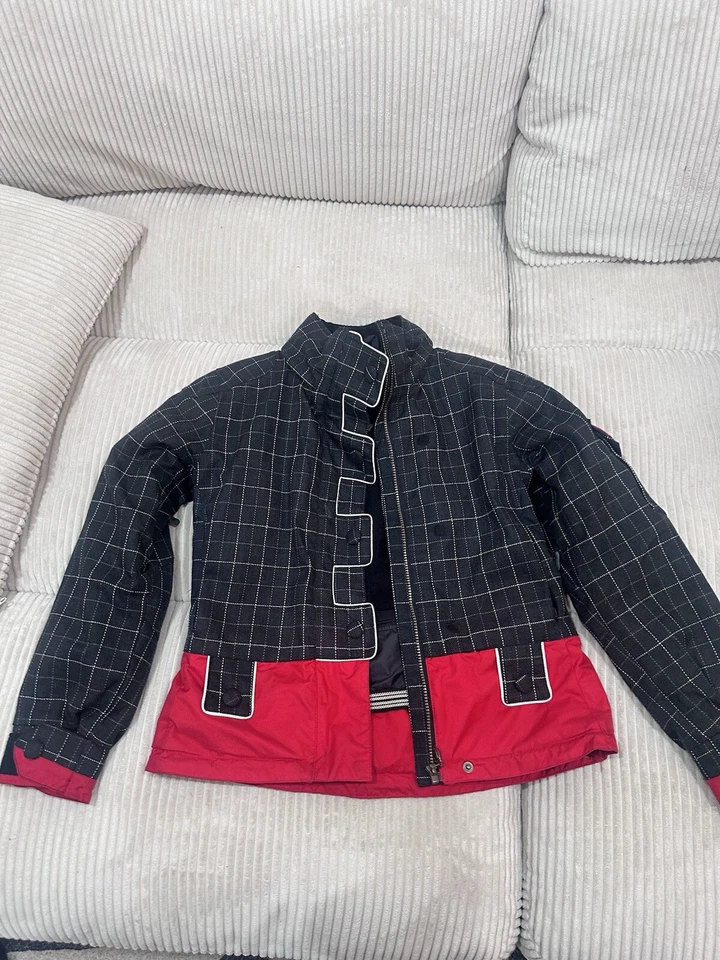 Vintage Obermeyer Womens Zip Up Jacket White Black Size 6 - Image 1 of 4