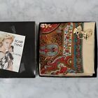 NEW Vintage The Speciality House Square 100% Silk Scarf Made In Japan 30”x30”