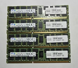 (32GB) Samsung Cisco (4x8GB) 2Rx4 PC3L-12800R DDR3 1600 MHz 1.35V ECC REG RDIMM - Picture 1 of 1