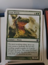 Craw Wurm Ninth Edition Light Play LP MTG Magic the Gathering