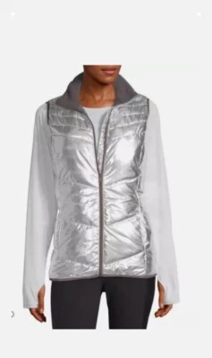 xersion jacket Vest Metallic Silver Size Extra Small - Изображение 1 из 4