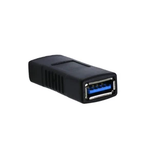 USB 3.0 SuperSpeed Coupler A Female to A Female Joiner Coupler Black - Picture 1 of 3