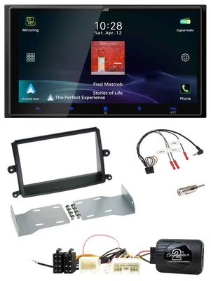 JVC USB Bluetooth 2DIN DAB Lenkrad Autoradio für Mitsubishi L200 06-15 - Bild 1 von 4