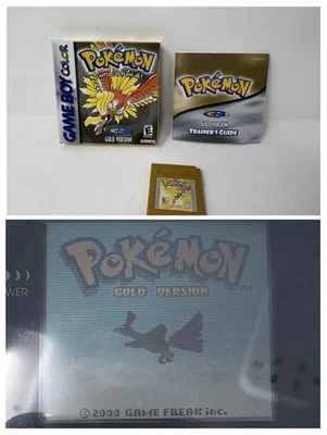 Pokemon Gold Version Nintendo Game Boy Color CIB Good Box Tested (See Video) - Image 1 of 4