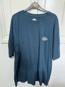 Dickies Holtville Men’s Back Print T-shirt Short Sleeve Size: XXL - Blue / Green - Picture 1 of 3