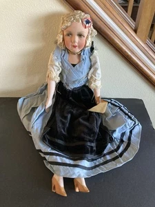 ANTIKE FRANZÖSISCHE BOUDOIR PUPPE 20er Jahre mit Original Etikett - Bild 1 von 16