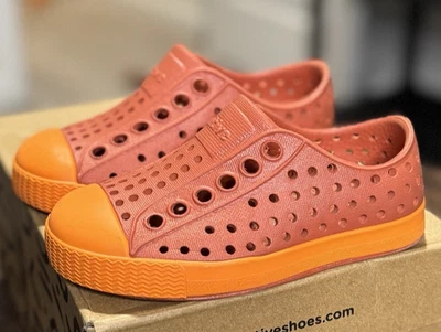 Size C4 - Native Jefferson Childs Slip on Sneaker, Roasted/Sunset Orange - Image 1 of 4