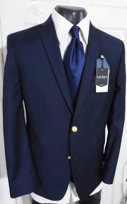 *NUEVO* ABRIGO DEPORTIVO RALPH LAUREN NIÑOS TALLA 18H AZUL MARINO 2 BOTONES CON BOTONES DORADOS Foto 1 de 4