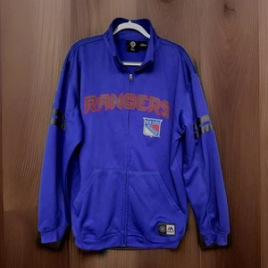 Chaqueta New York Rangers Majestic AUTÉNTICA PROFESIONAL Cremallera Completa NHL Azul Marino Talla Adulto XLT - Imagen 1 de 19