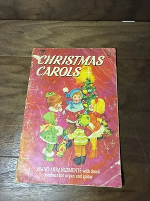 Vtg Whitman Christmas Carols Songbook 1969 Voice Piano Guitar Organ Children's - Image 1 of 4
