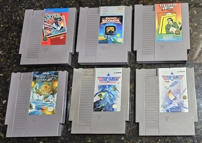 Skykid Sky Kid Shark Hawk Skyhawk Skyshark Elevator Action Top Gun Nes Game Lot - Image 1 of 4
