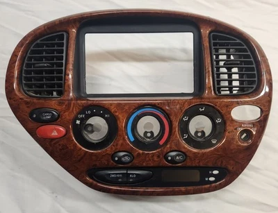 Toyota Tundra Sequoia 2001-2006 radio embellecedor bisel grano de madera OEM Foto 1 de 4