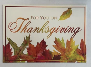 DDBOT For You On Thanksgiving Greeting Card Leanin Tree - Picture 1 of 3