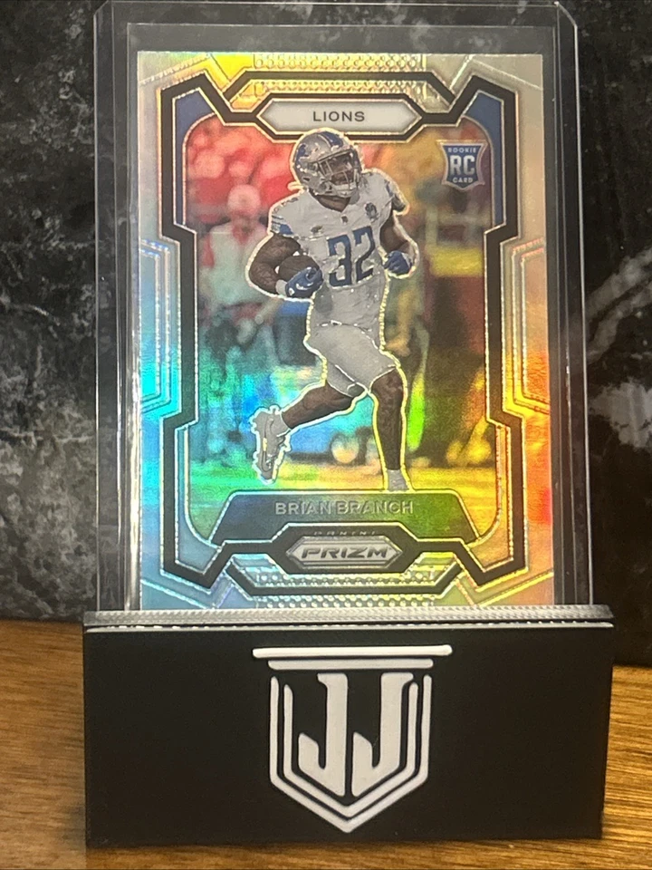 2023 Panini Prizm Rookies Silver Prizm Brian Branch #328 Rookie Card RC Lions - Image 1 of 1