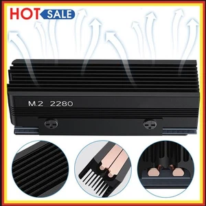 2 Copper Heat Pipes Cooler Heat Sink Radiator SSD Radiator for M.2 NVMe 2280 SSD - Afbeelding 1 van 18