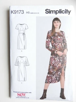 Simplicity K9173 sewing pattern Dress with sleeve options  size US 6 to 14 - Image 1 of 2