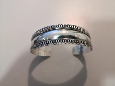 Echt 925 Silber Armreif Wikinger Kelten Armspange Armband verstellbar - Bild 1 von 4